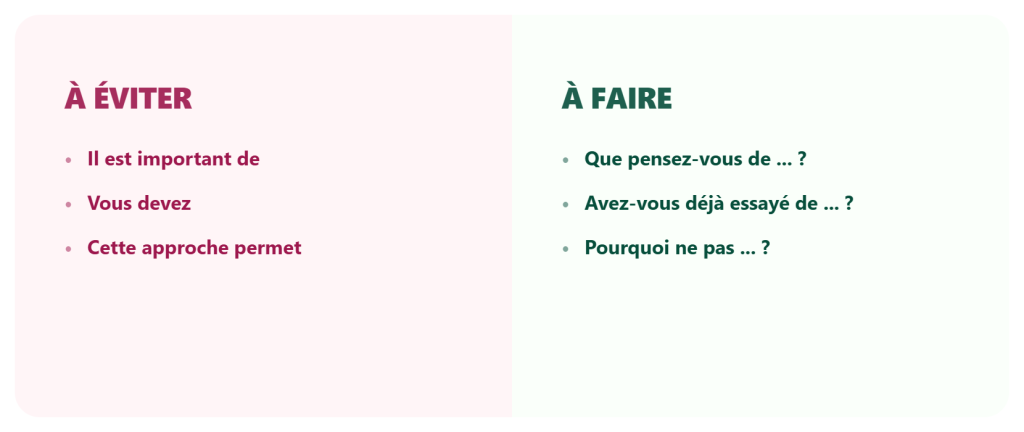 Soigne tes débuts de paragraphe